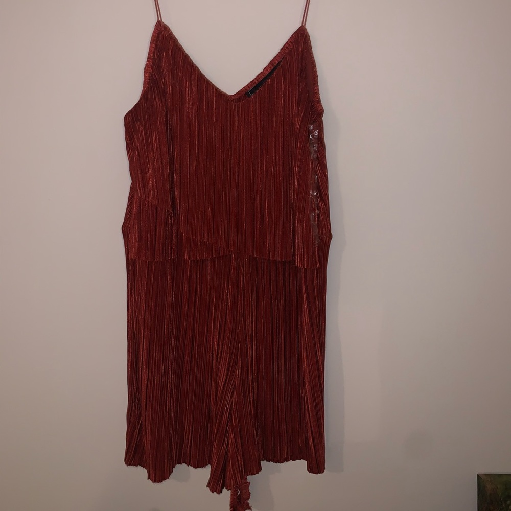 Pleated Romper